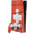 Switzerland Flag Distressed PS5 Slim Digital Edition Console Skin